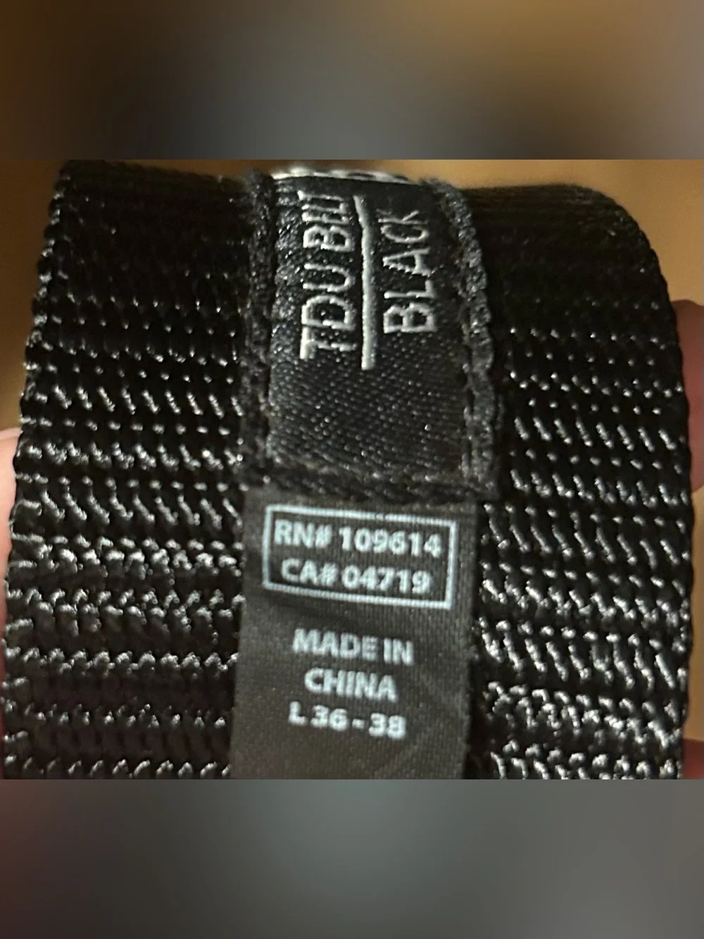 LG 5.11 Tactical TDU Belt, Model 59551, in black.